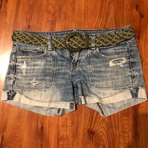 American Eagle Distressed Jean Shorts - size 10